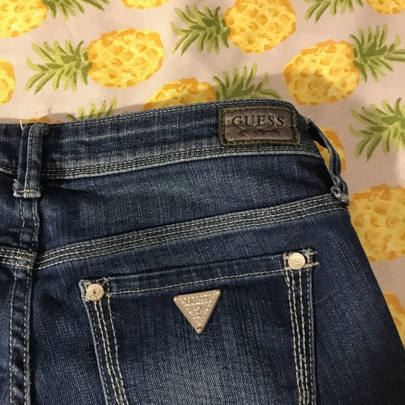 Guess Pants - Size 25 Guess cropped frayed custom jeans.